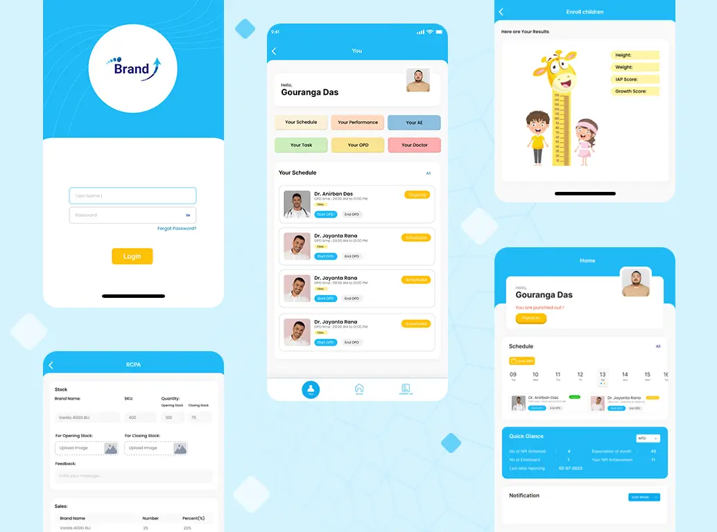 Mobile app portfolio cover