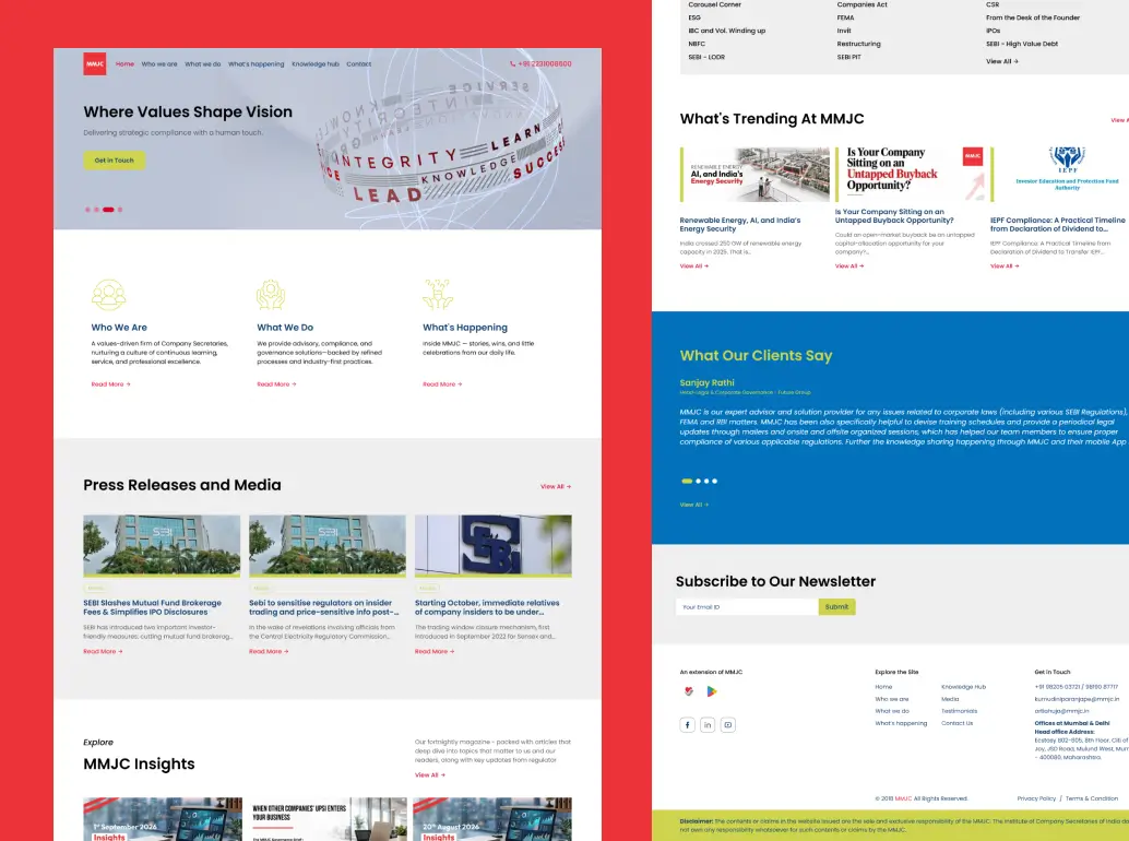Atrai website UI/UX screen