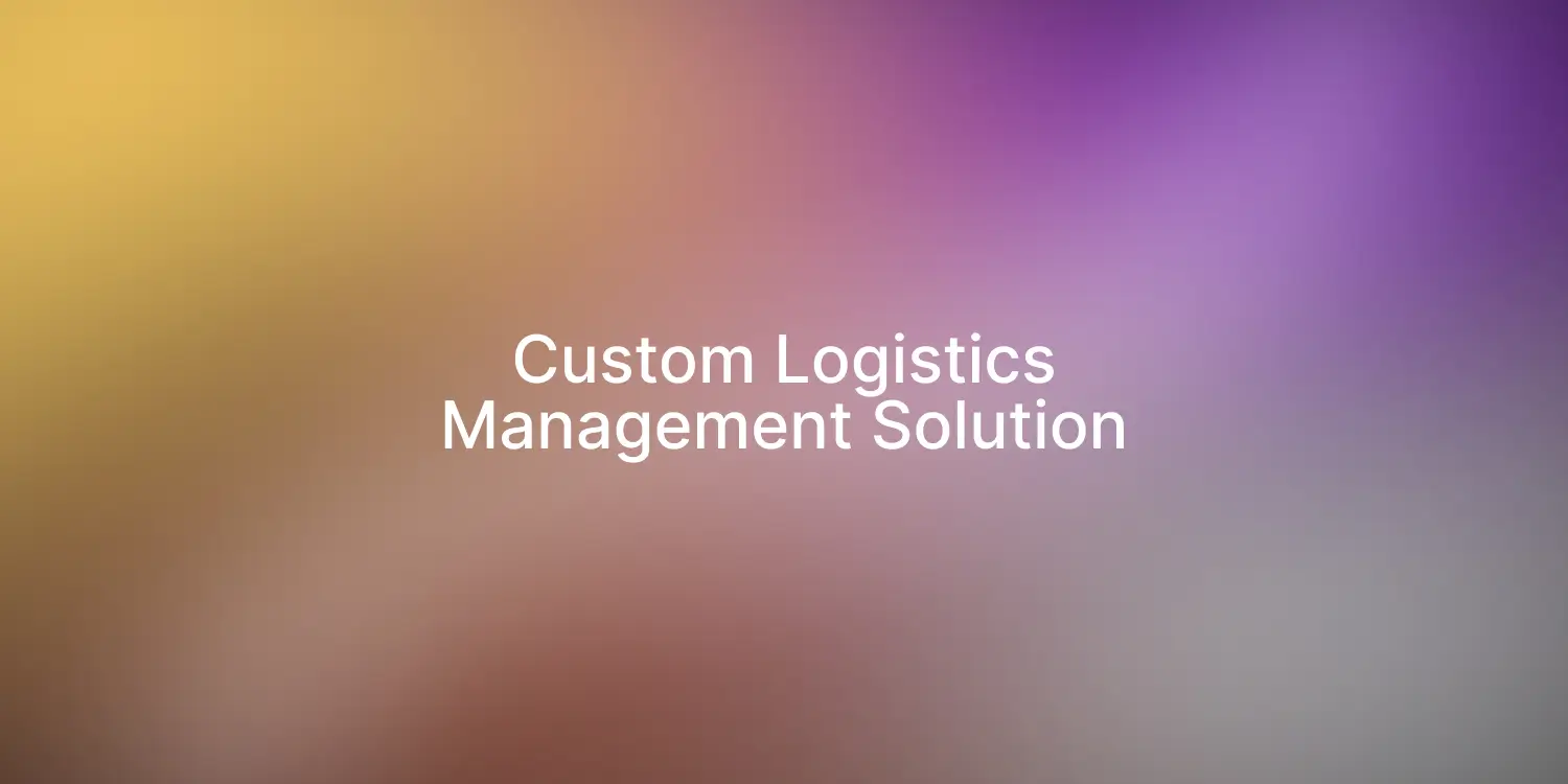 Bringing the Logistics Loop Together