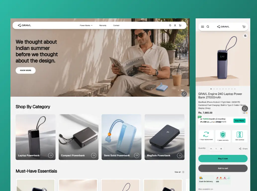 Websites portfolio cover